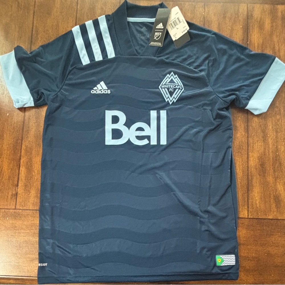 Vancouver Whitecaps FC 20/21 Away Jersey. Adidas AeroReady Adult Large NWT